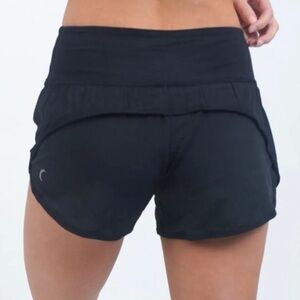 Zyia Active Trainer Shorts Womens SZ XL Black Lined Workout Athleisure Running